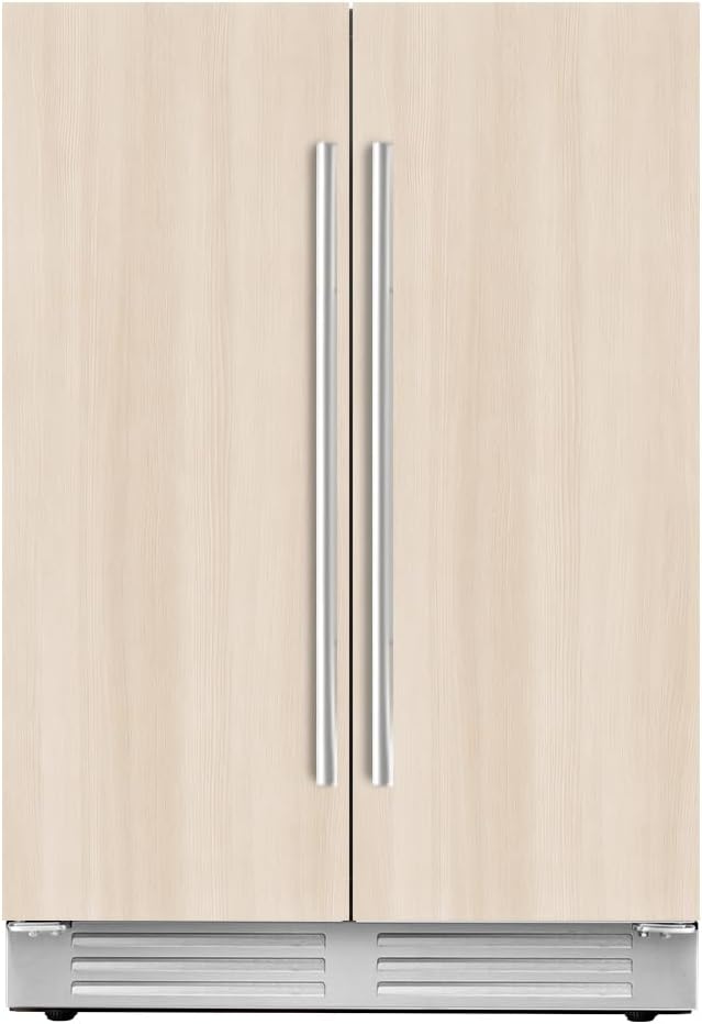 24 Inch Wine and Beverage Refrigerator - Panel Ready Fridge, 60 Can & 20 Bottle Dual Zone Wine Fridge 36-72°F