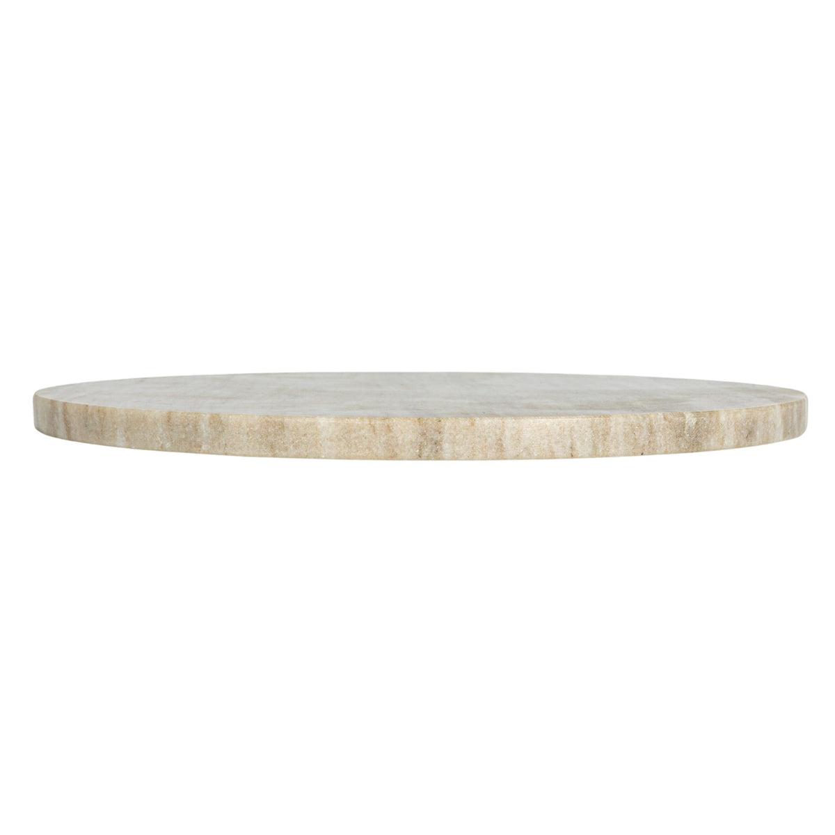 Elegant Marble Round Cheese Board, Beige