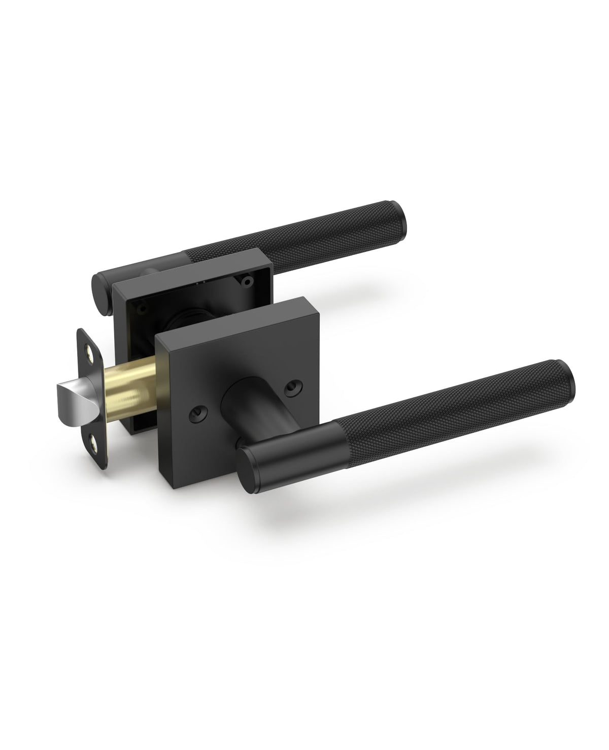 1 Pack Matte Black Privacy Interior Door Handles