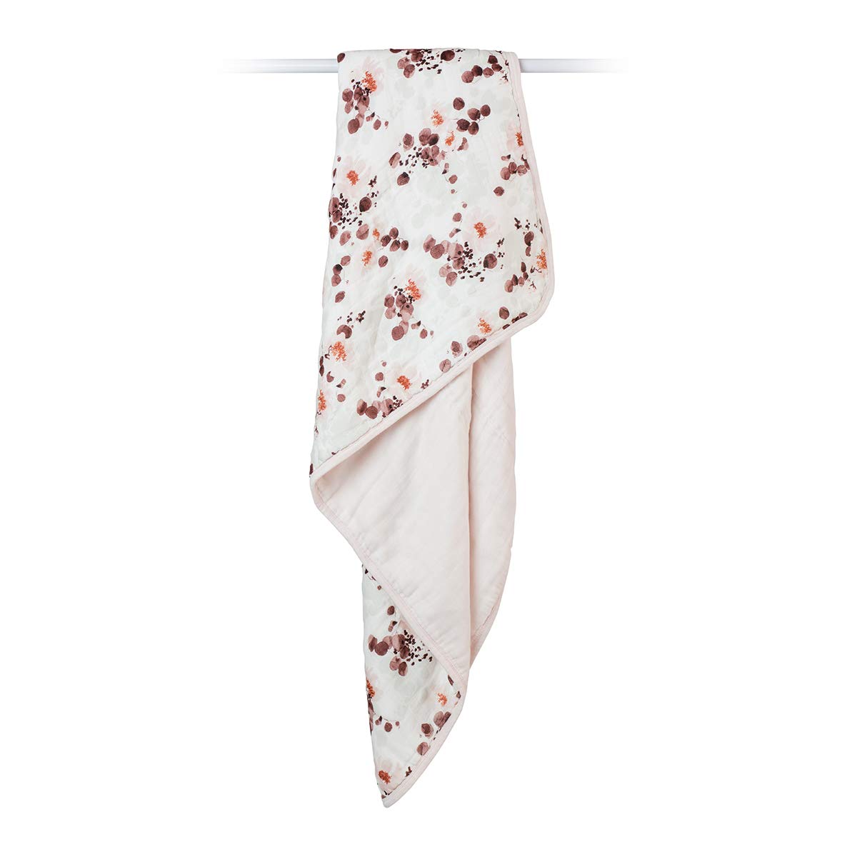 Baby Quilt Blanket| Unisex Softest Bamboo Viscose Muslin Quilt Blanket with Jersey Trim| Neutral Receiving Blanket