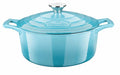 Enameled Cast Iron Dutch Oven Casserole Pot with Lid Internal Matt Black Enamel Coating for baking bread 2.1 QT 7.8"