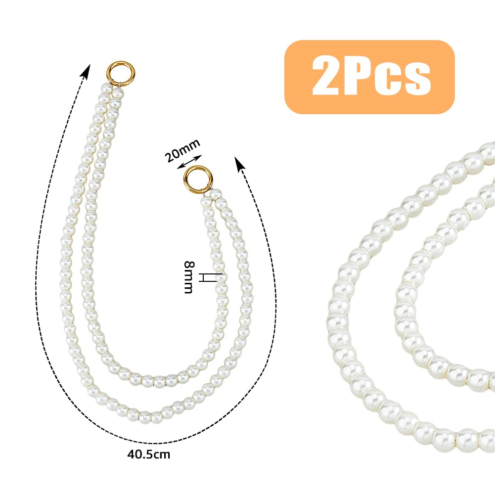 Pearls Curtain Tiebacks Decorative Curtain Holdbacks - 2Pcs