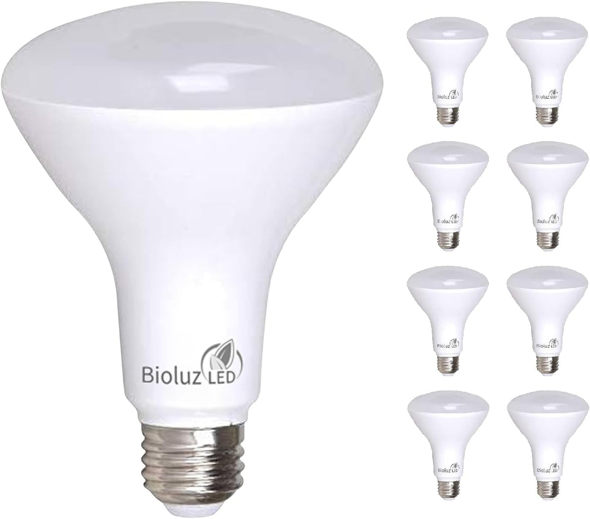 8 Pack BR30 LED Bulbs Indoor Flood Lights 90+ CRI 75W Equivalent uses 9.5W 5000K Daylight 850 Lumens E26 Base
