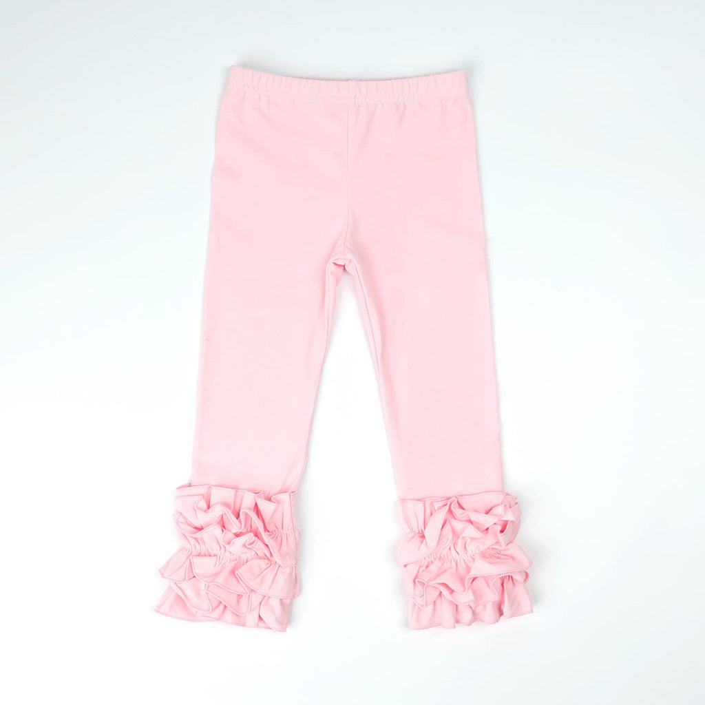 Baby Toddler and Little Girls Cotton Ruffle Leggings