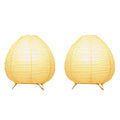 Inspired Noguchi Style Rice Paper Table Lamp 8-inch Tall