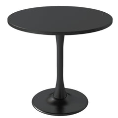 Inspired Saarinen Style Modern Black Round Dining Table 31.5 inch, Black Tulip Round Table for Two People, Mid Century Round Coffee Table