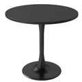 Inspired Saarinen Style Modern Black Round Dining Table 31.5 inch, Black Tulip Round Table for Two People, Mid Century Round Coffee Table