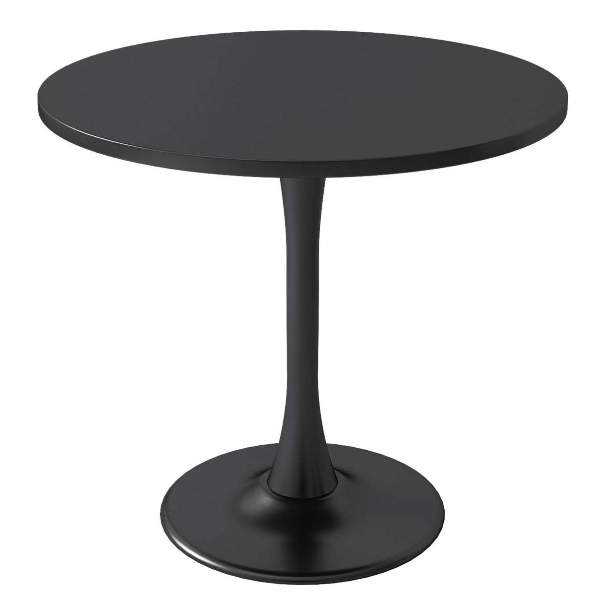 Inspired Saarinen Style Modern Black Round Dining Table 31.5 inch, Black Tulip Round Table for Two People, Mid Century Round Coffee Table