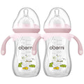 Baby Bottles, Weighted Straw Toddler Milk Bottles with Non-Slip Handle, Size + Variable Fast Flow, 12+ Months