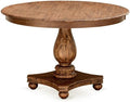 FE2-0N-TP Ferris Modern Dining Table - a Round Kitchen Table Top with Pedestal Base, 48x48 Inch, Sandblasting Antique