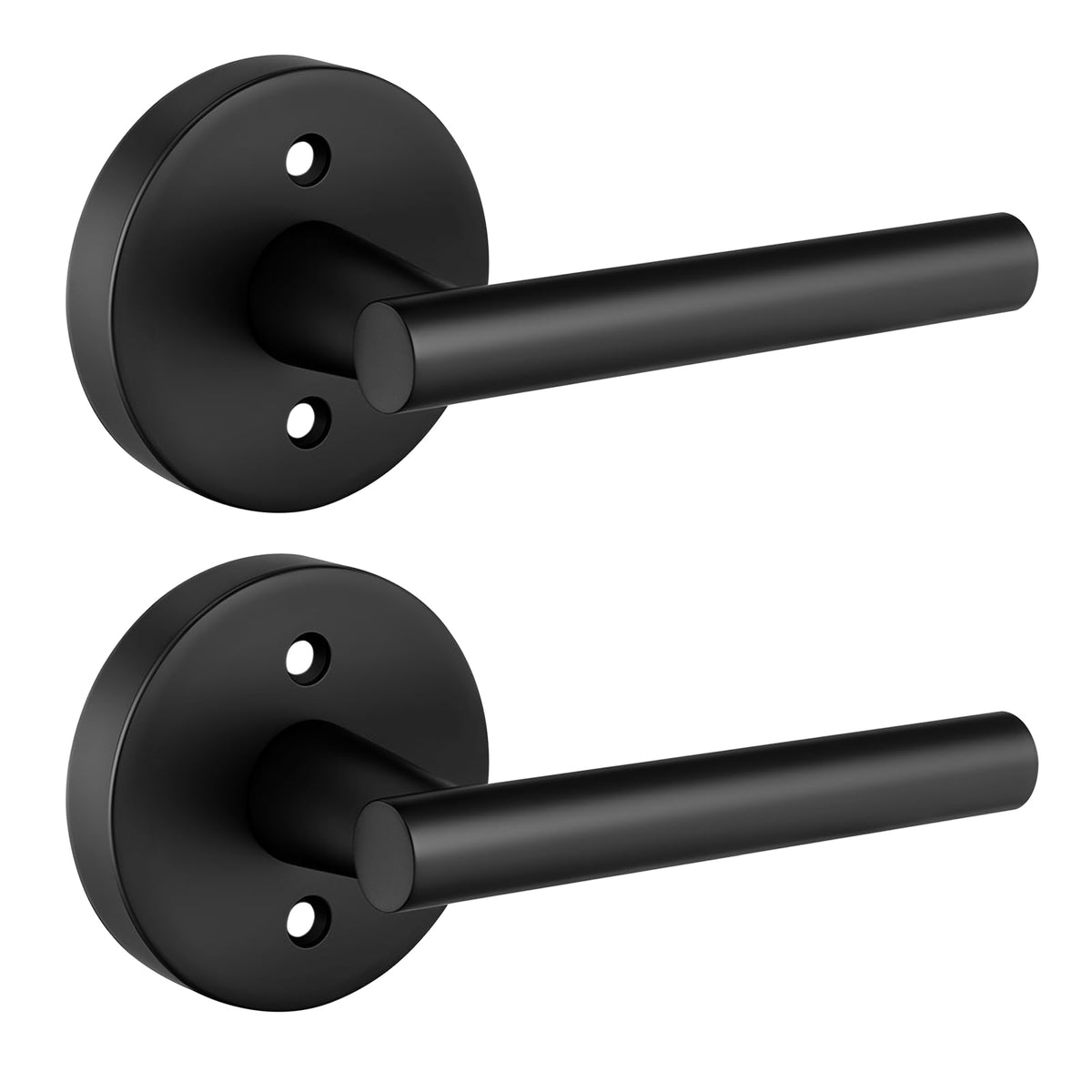 Black Door Handle Interior,Dummy Door Levers for Closets 1 Pack