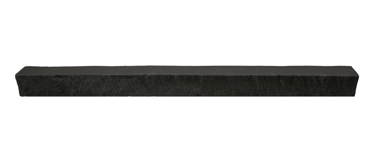 Faux Stacked Stone Ledger 42" x 2" x 3.5" in Iron Ore Color for Do It Yourself Friendly Home Improvement Projects