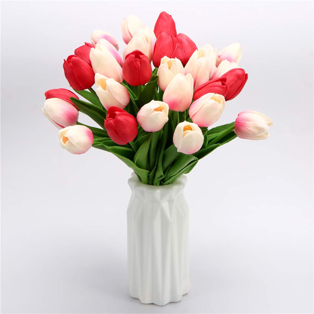 Real-Touch Artificial Tulip Flowers Home Wedding Party Decor