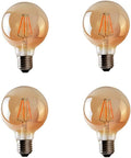 G95 LED Vintage Filament Bulb G30(G95) Dimmable Edison Style Antique LED Filament Globe Light Bulb E26/E27 4W Warm