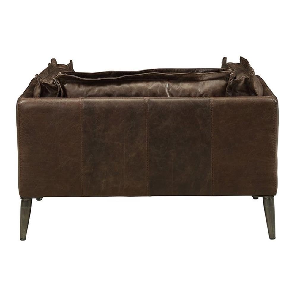Porchester Chair, Distress Chocolate Top Grain Leather