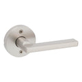 Halifax Dummy Door Handle, Single Sided Round Lever for Closets, French Double Doors, and Pantry, Satin Nickel