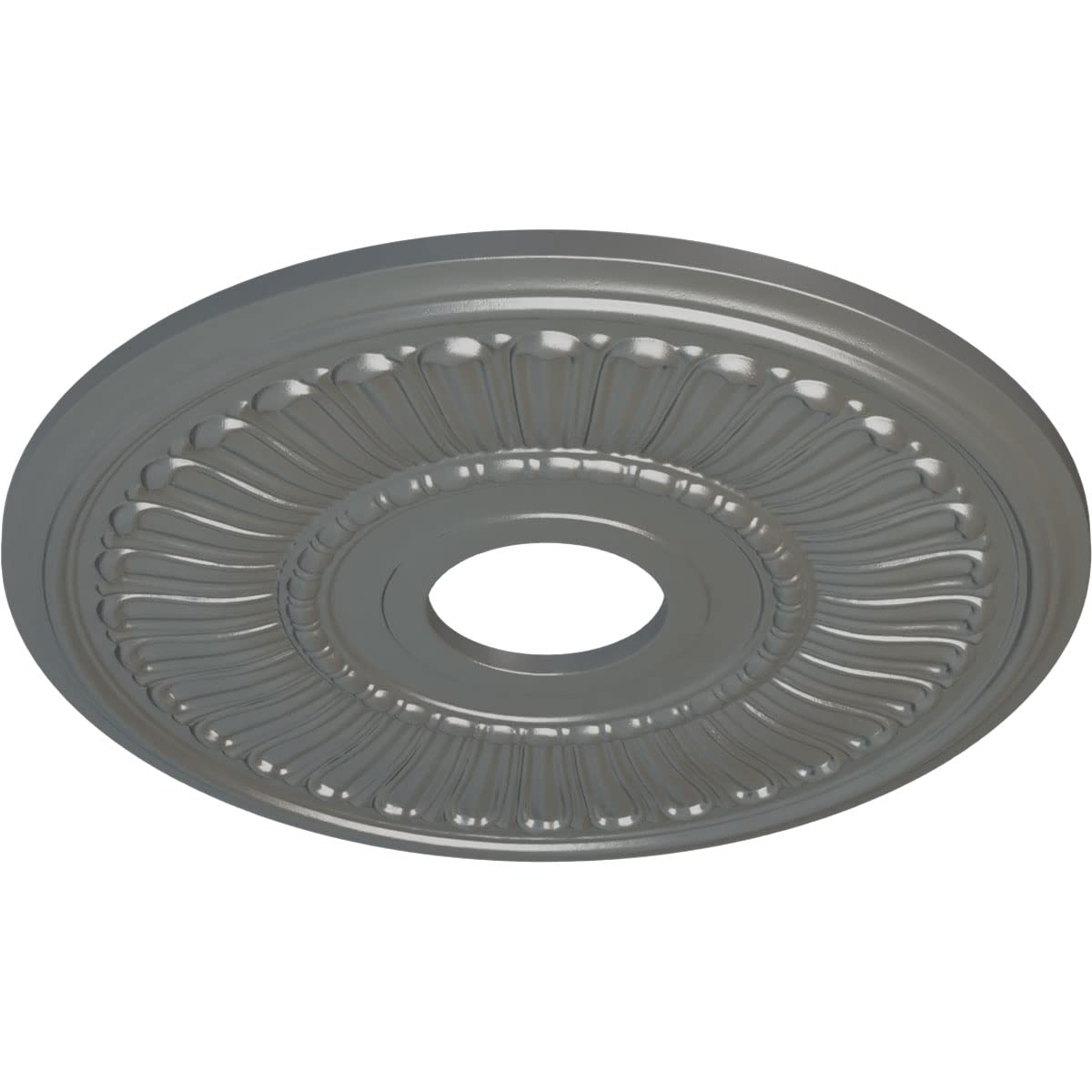 16" x 3-5/8" x 3/4" Melonie Ceiling Medallion, Silver
