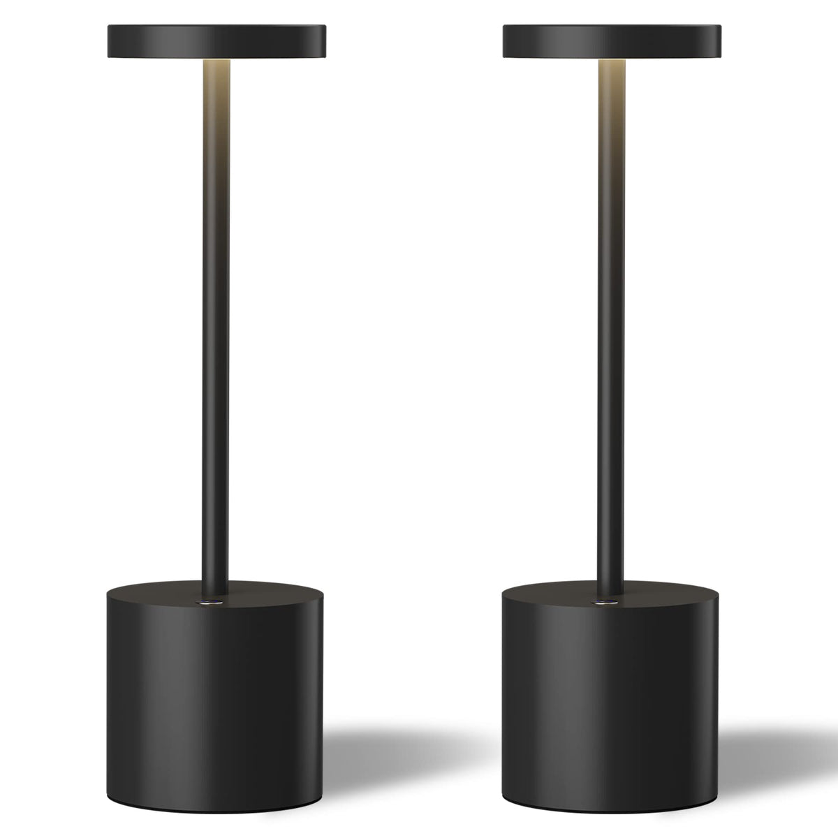 LED Cordless Table Lamps Set of 2, 5000mAh Rechargeable Table Light