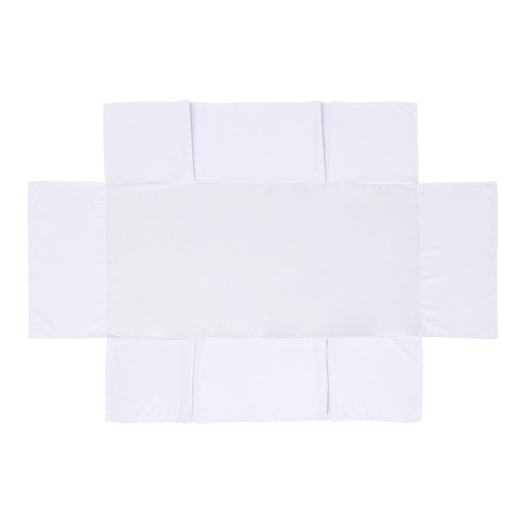 Crib Skirt Dust Ruffle, 100% Egyptian Cotton 400 Thread Count Soft Breathable Crib Bedding Skirt for Baby, Boys and