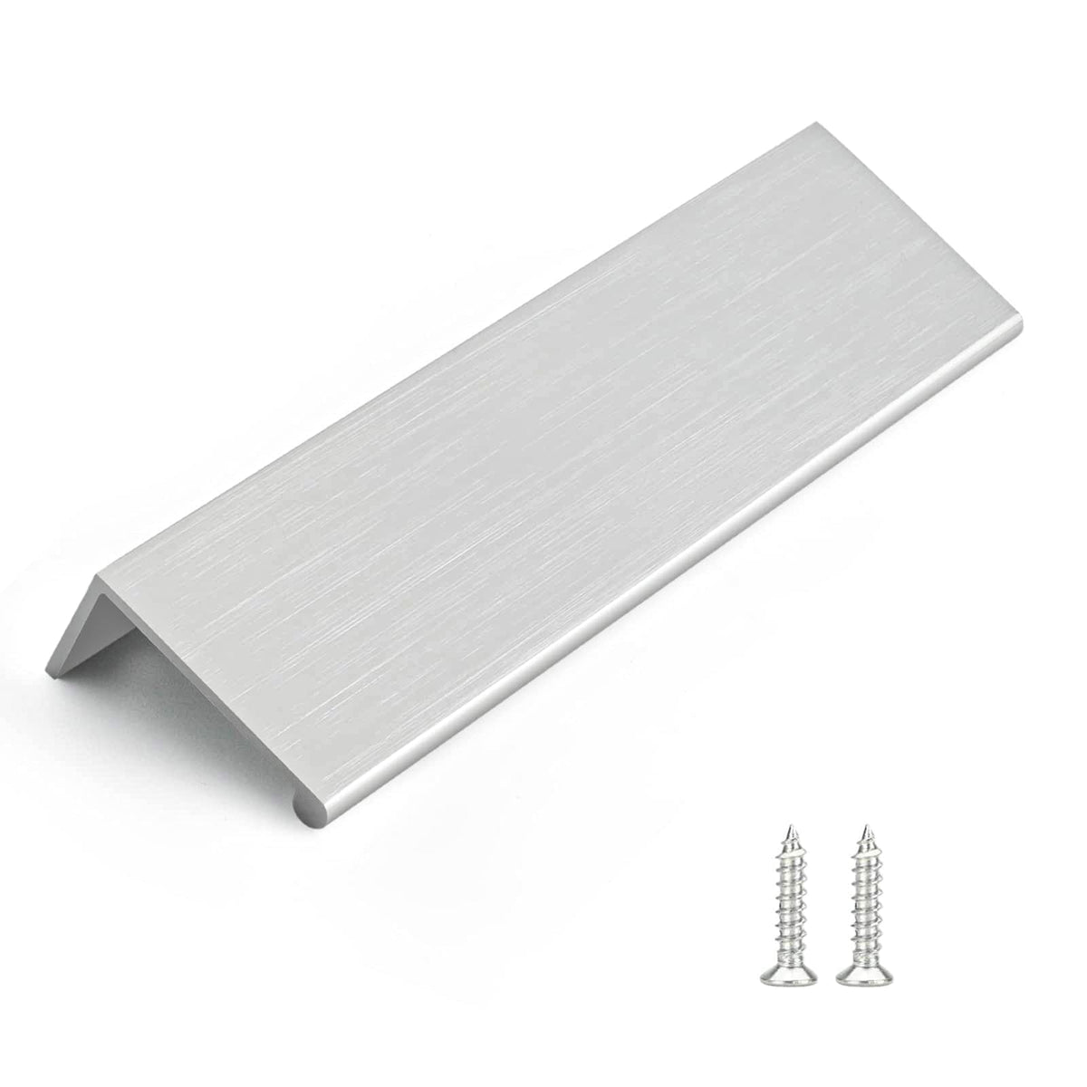 50 Pack 5" Cabinet Pulls Brushed Nickel Finger Pulls for Cabinets