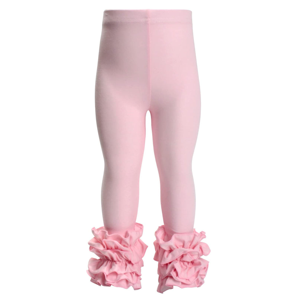 Baby Toddler and Little Girls Cotton Ruffle Leggings