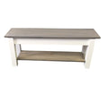 Cottage Bench with Shelf (36)