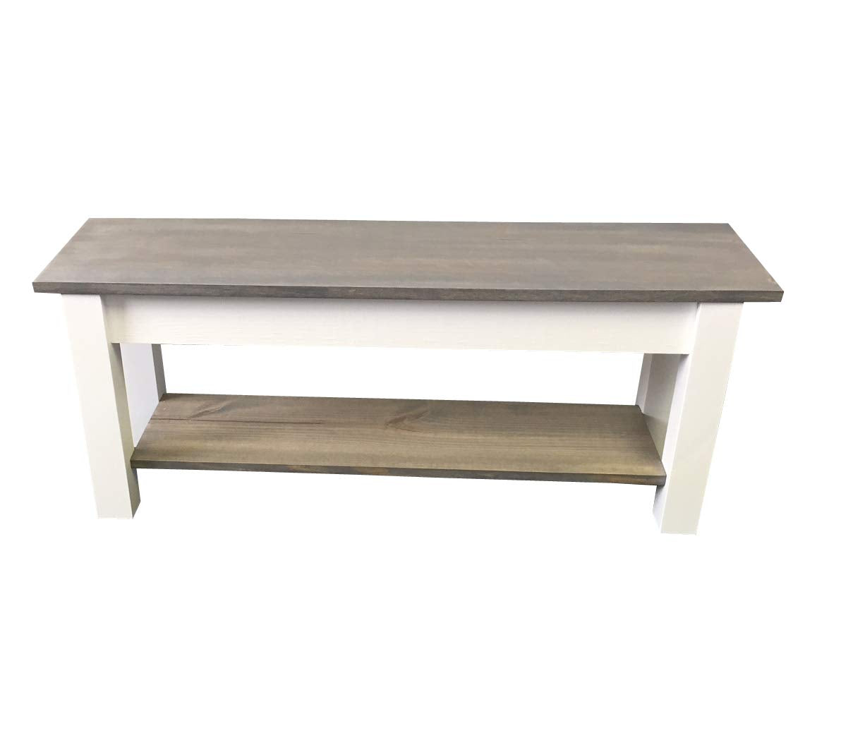 Cottage Bench with Shelf (54)