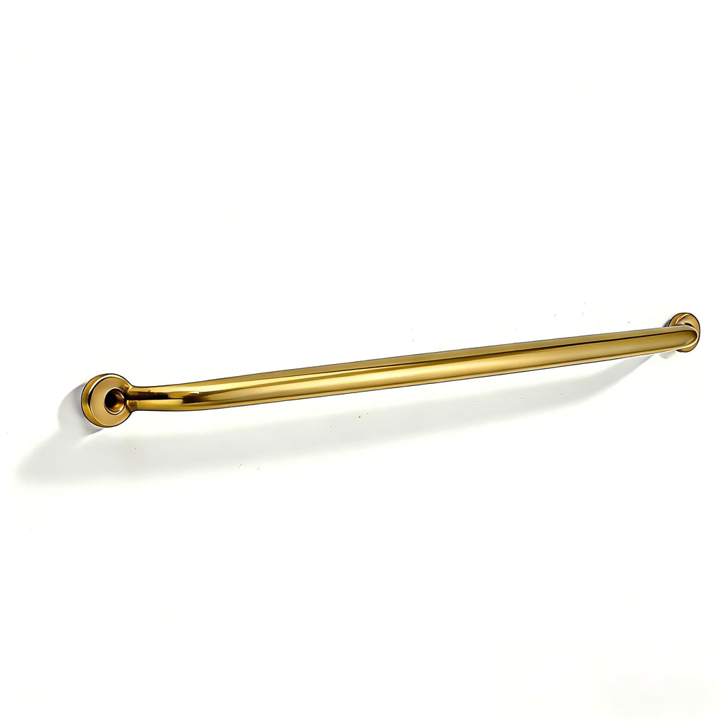 Luxury 1 Pack 100% Solid Brass Cabinet Pulls, 18" Center-to-Hole Pulls in Unlacquered Brass Finish for Drawers & Doors