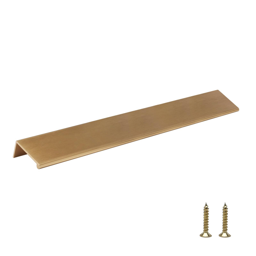 4 Pack 10" Cabinet Pulls Champagne Bronze Finger Pulls for Cabinets