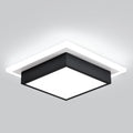 Modern LED Ceiling Light, Kitchen Ceiling Light, 6000K Cold White Flush Mount Ceiling Lamp, Square Hallway Lighting