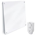 Wall Heater Panel with Thermostat - Electric Wall Mounted Heater for Indoor Use - 400Watt Convection Heater - Perfect
