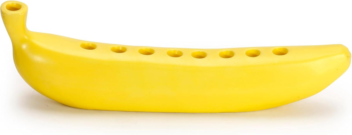 Novelty Ceramic BanorahTM - for Hanukkah, Chanukah Candle Holder - Fun, Banana Themed