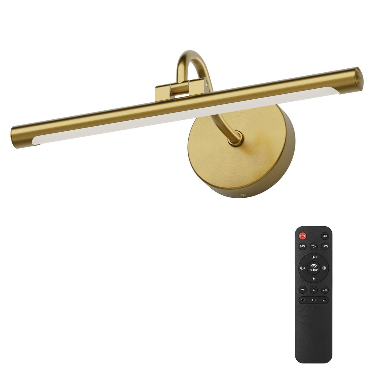 Hardwired Gold Picture Lights for Paintings - 15.7 inch 3CCT Dimmable Gallery Light LED Wall Art Lighting with Remote