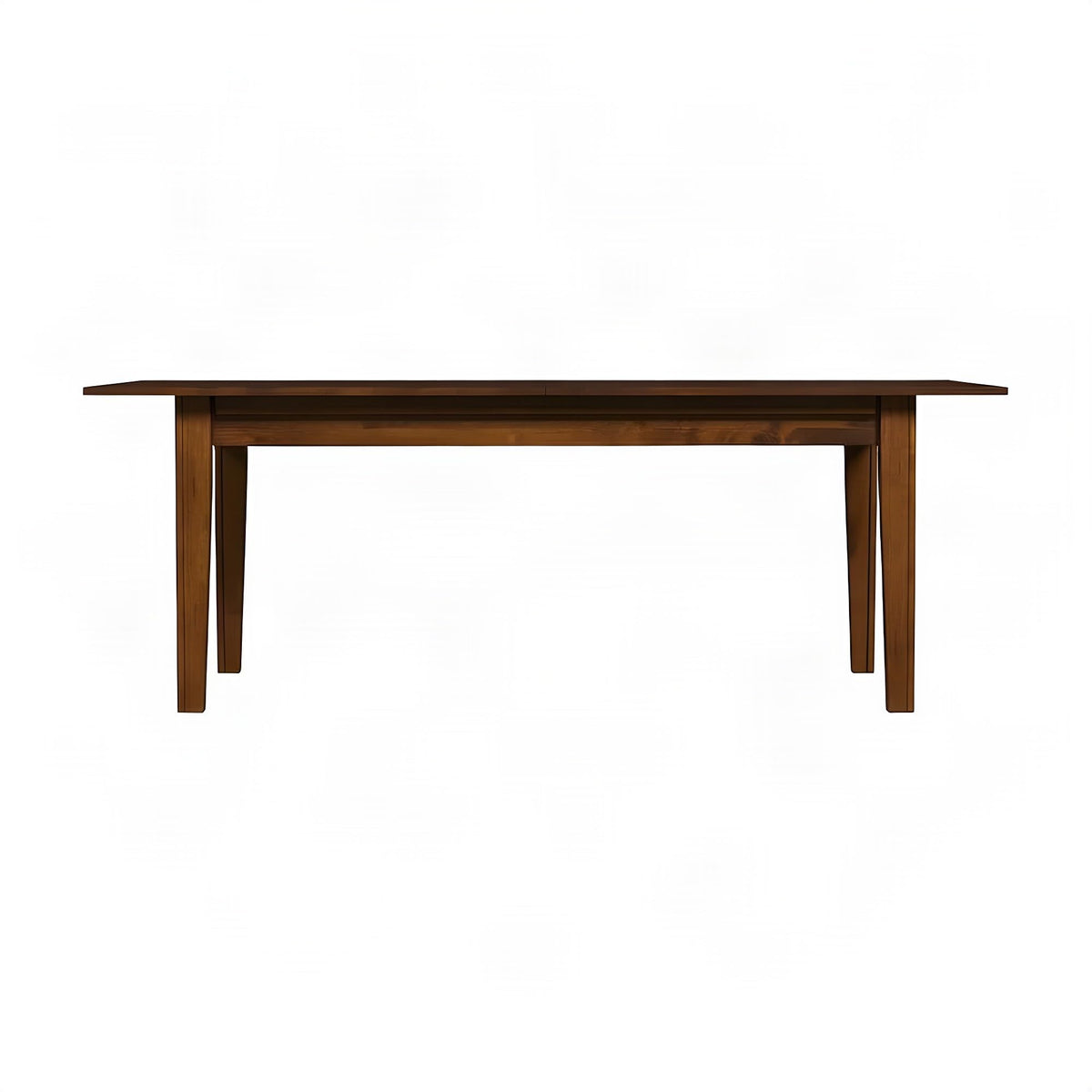 Toluca Dining Solid Rubberwood Dining Table with Self-Storing Leaves, Expandable Rectangular Table for 12, Rustic