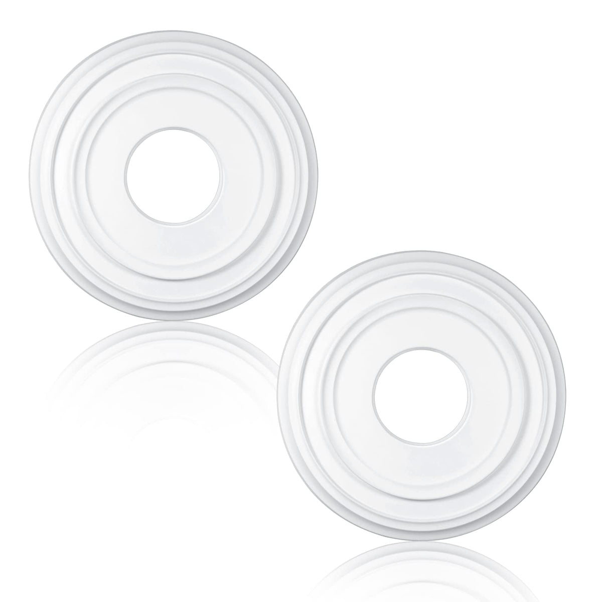 2 Pcs Ceiling Medallion for Light Fixtures Chandeliers, White