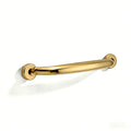 Luxury 5-Pack 100% Solid Brass Cabinet Pulls, 5" Center-to-Hole Pulls in Unlacquered Brass Finish for Drawers & Doors