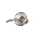 Accent Bed/Bath Privacy Door Handle with Lock, Satin Nickel
