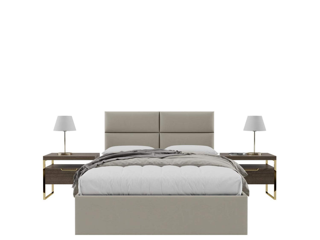 Vänt Isabelle Headboard Panels, Vintage Leather Dusty Taupe