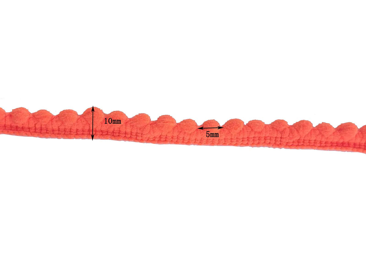 Mini Pom Pom Trim 58 Yards 29 Colors 5mm Ball Fringe Trim for Sewing Accessory Decoration DIY Crafts (Mixed Color 2