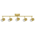 5 Light Track Lighting Fixtures Ceiling, Gold Kitchen Lighting Fixtures Ceiling, LED Track Lighting Kit, Rotatable