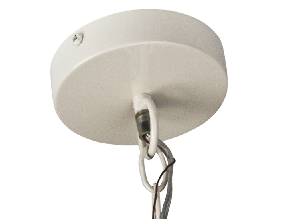 Inspired Nelson Style Inverted Pendant Lamp, Bubble Seashell, White