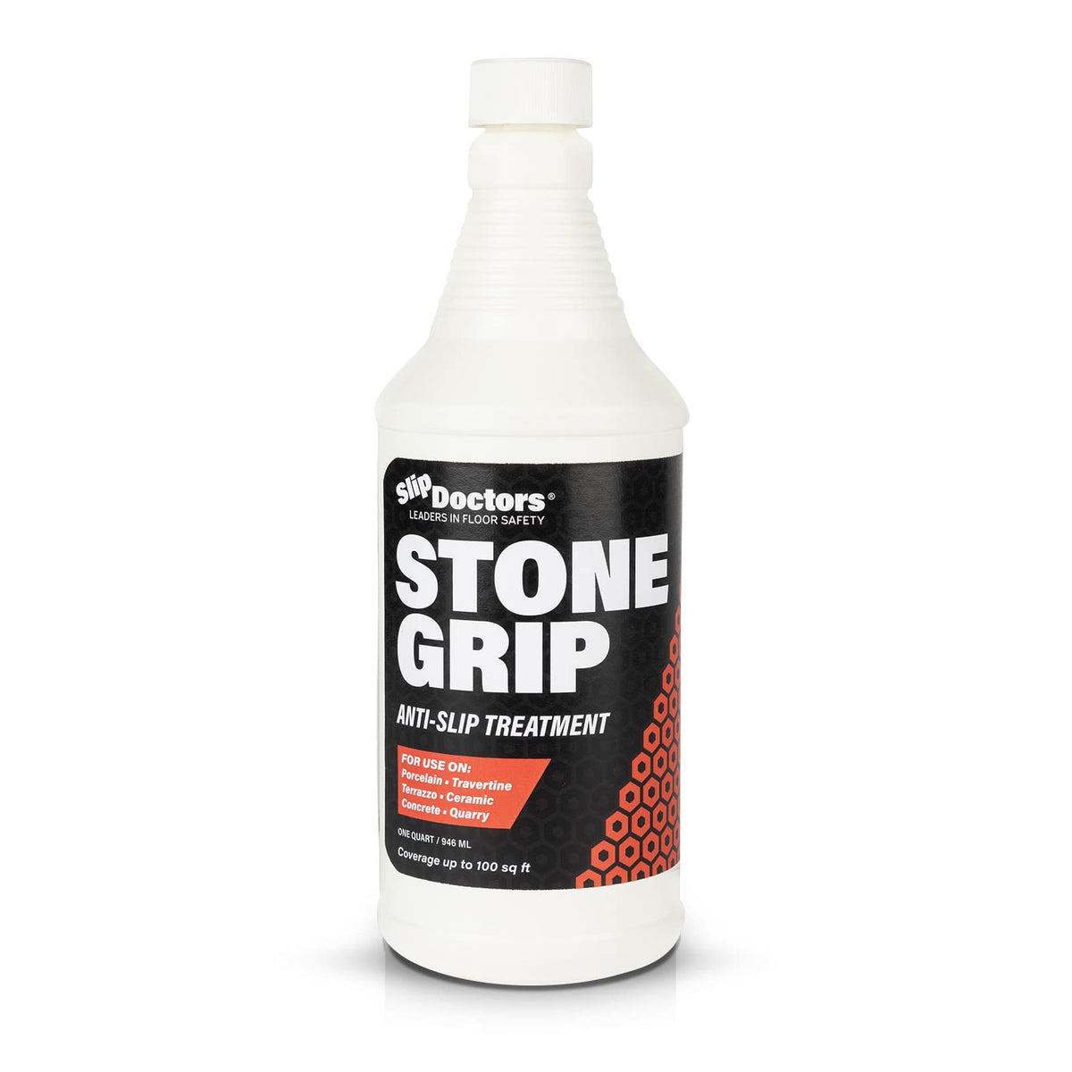 Grip Industrial (Quart) Non-Slip Floor Treatment for Tile and Stone to Prevent Slippery Floors. Indoor/Outdoor
