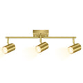 3 Light Track Lighting Fixtures Ceiling, Gold Kichen Track Lighting, Rotatable Light Heads, Adjustable Modern LED
