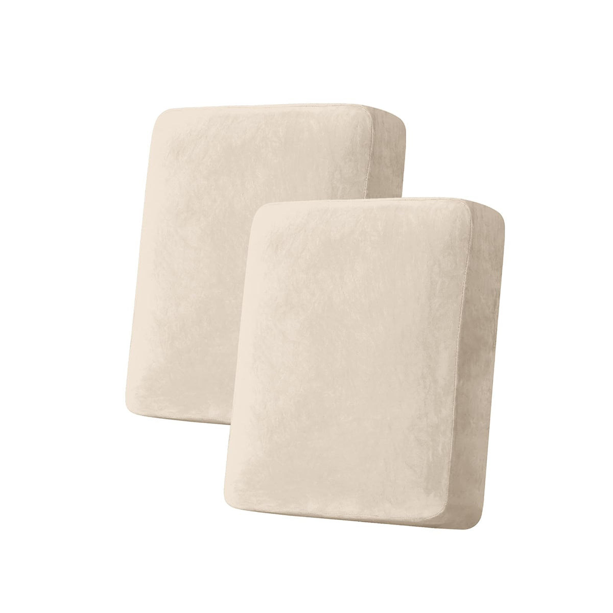 Couch Cover Velvet Chaise Cushion Cover for Sectional Sofas - Elastic L-Shaped Sofa Seat Covers Washable, Slipcover