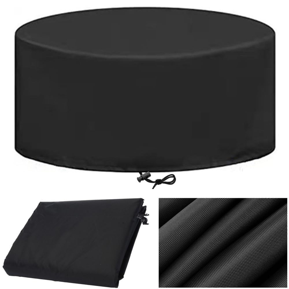 Set Cover Waterproof, Round Bar Height Table and Chair Cover, 84 x 28 Inch Outdoor Tall High Table Covers