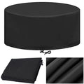 Set Cover Waterproof, Round Bar Height Table and Chair Cover, 84 x 44 Inch Outdoor Tall High Table Covers