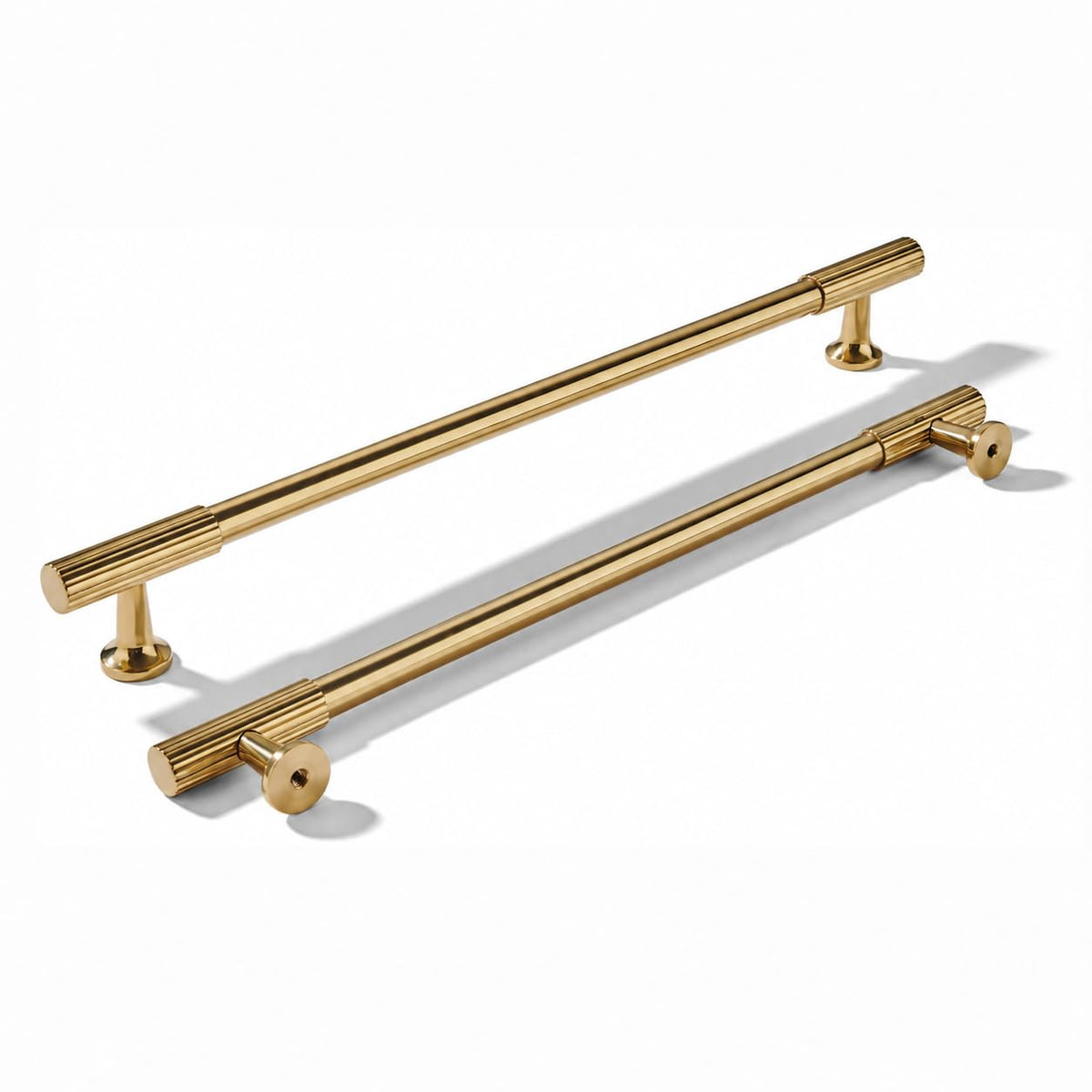 18 Inch Unlacquered Brass Appliance Pulls Embossed Solid Brass Vertical Grip Cabinet Pulls 100% Brass Bathroom
