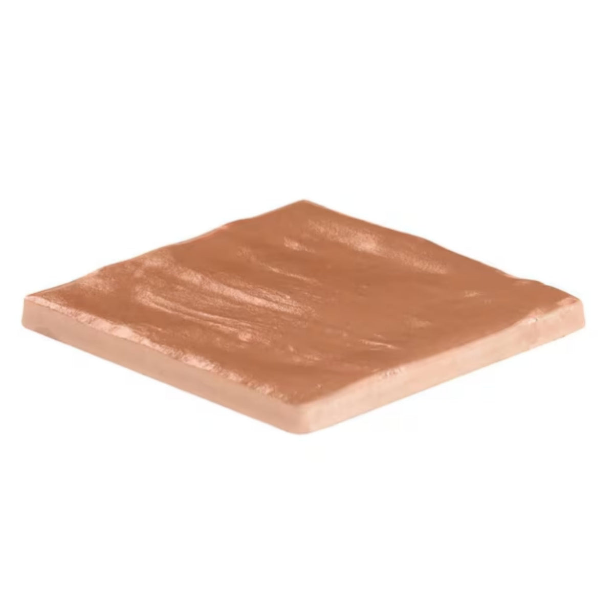4x4 Inch HTCFD Premium Quality Terracotta Matte Zellige Ceramic Tile with Subtle Shimmer | Handmade Look Moroccan