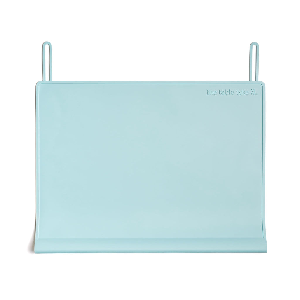 XL Kids Restaurant Placemat, Silicone Edge Bumper, Sky Blue