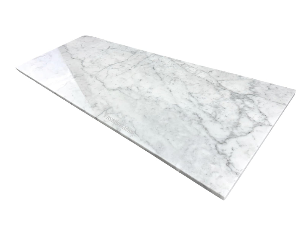 Custom Size | White Carrara Marble Rectangle Shower Bench | Tile Shower Seat for Schluter Kerdi Board, VEVOR, The